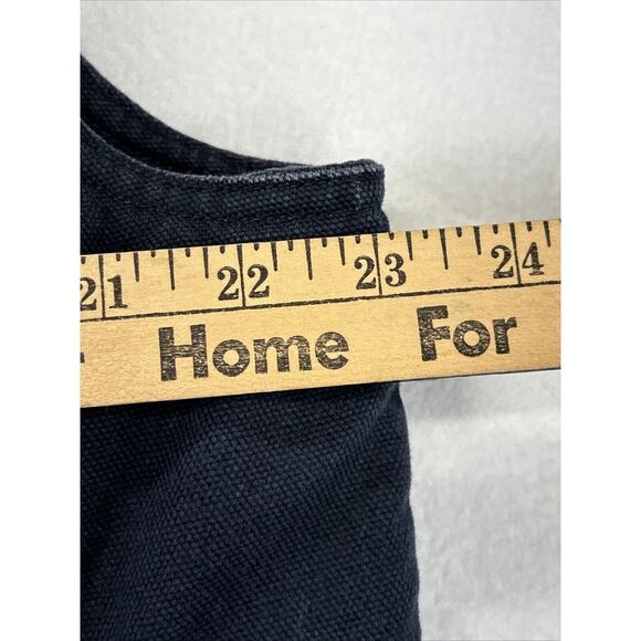 Duluth Trading Mens L Vest Sherpa Lined Canvas Full Zip Blue Pockets Workwear - Picture 6 of 10